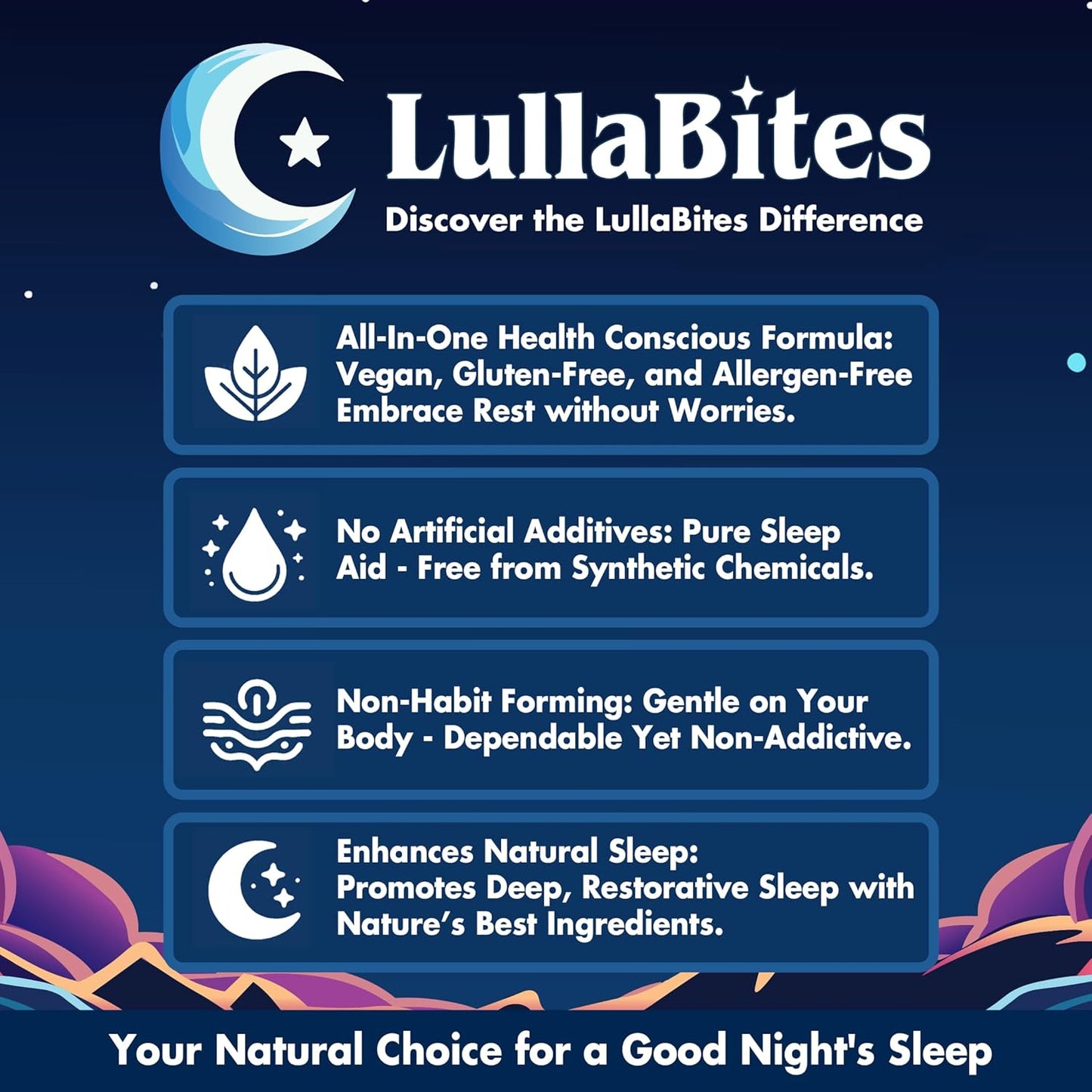 LullaBites-Sleep Deep. Wake Clear. Melatonin-Free.
