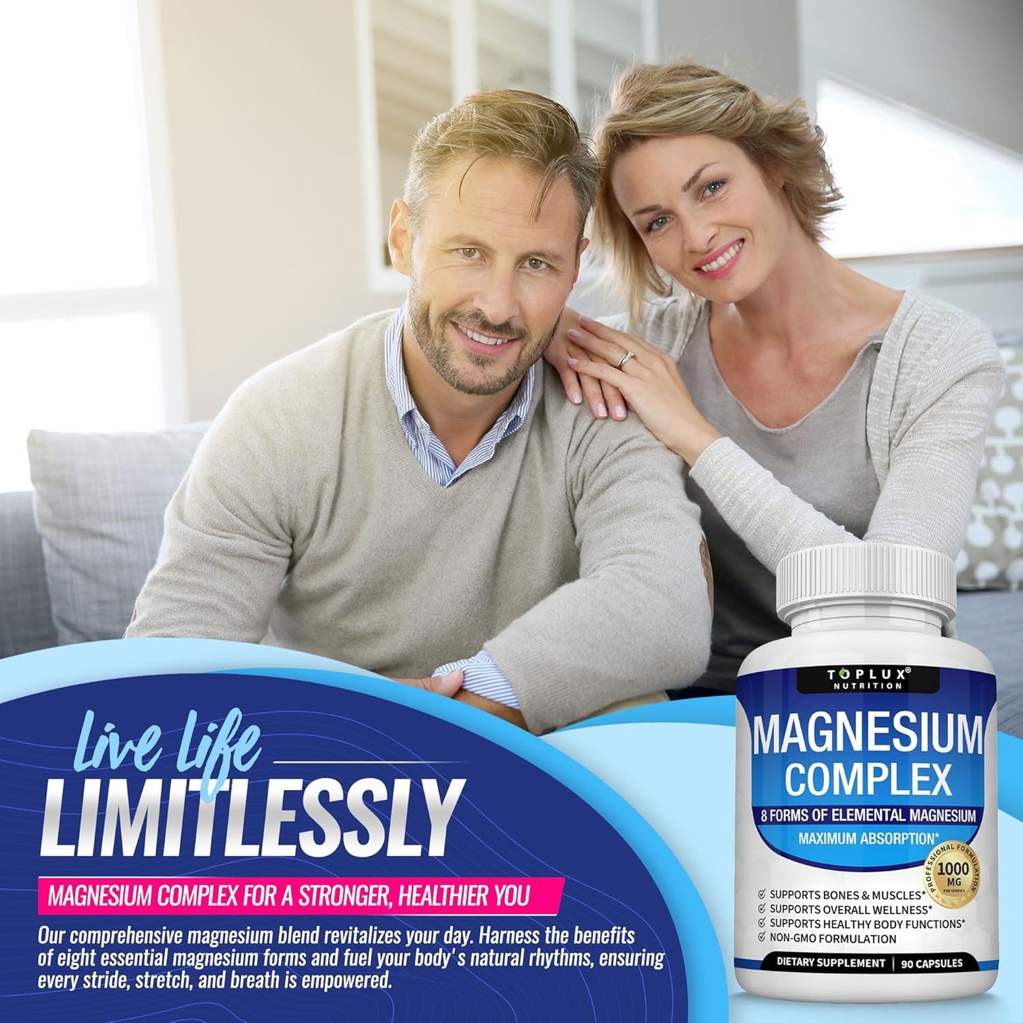 8-in-1 Total Magnesium: End Fatigue & Sleepless Nights!