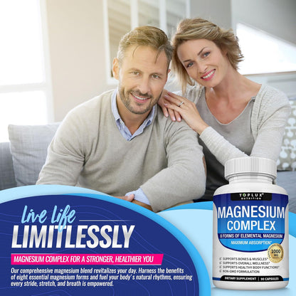 8-in-1 Total Magnesium: End Fatigue & Sleepless Nights!