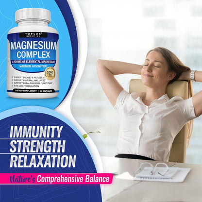 8-in-1 Total Magnesium: End Fatigue & Sleepless Nights!