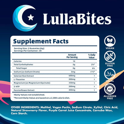 LullaBites-Sleep Deep. Wake Clear. Melatonin-Free.