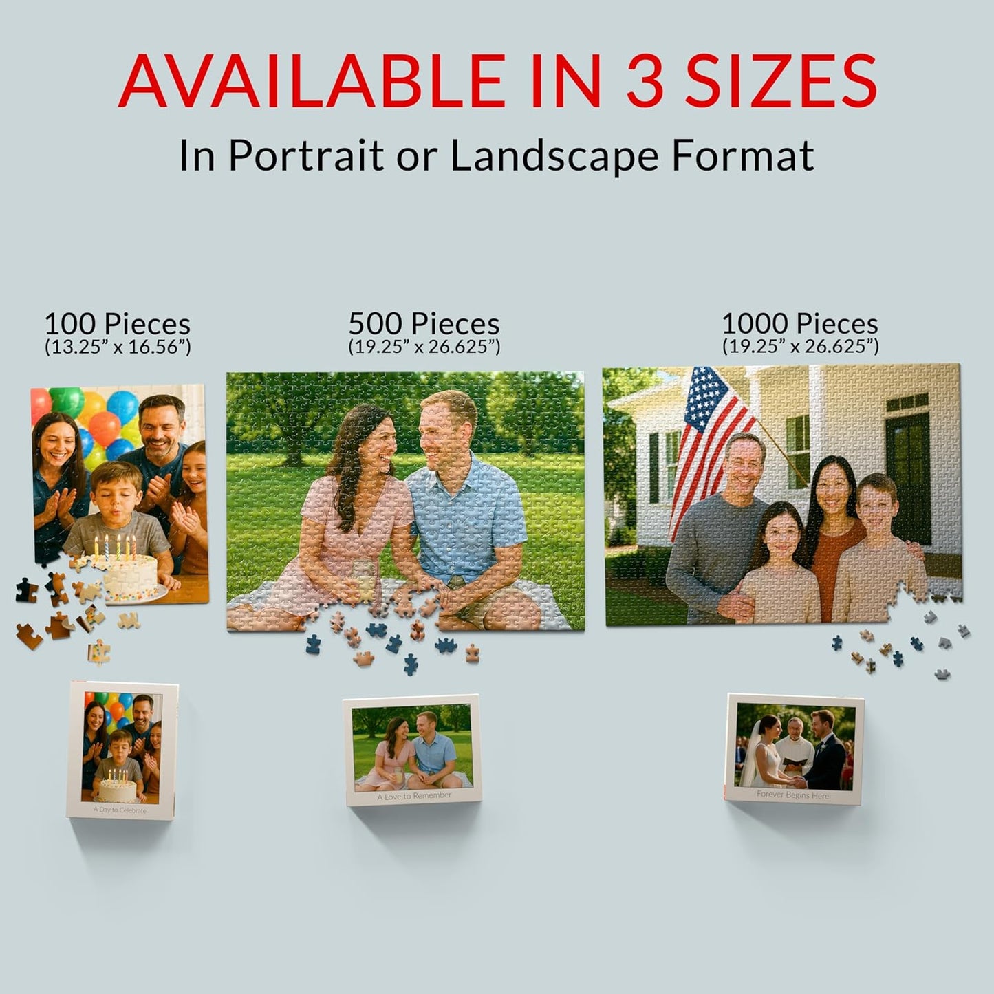 MyPuzzle Custom Photo Puzzle - Personalized Jigsaw Puzzle Made from Your Own Picture