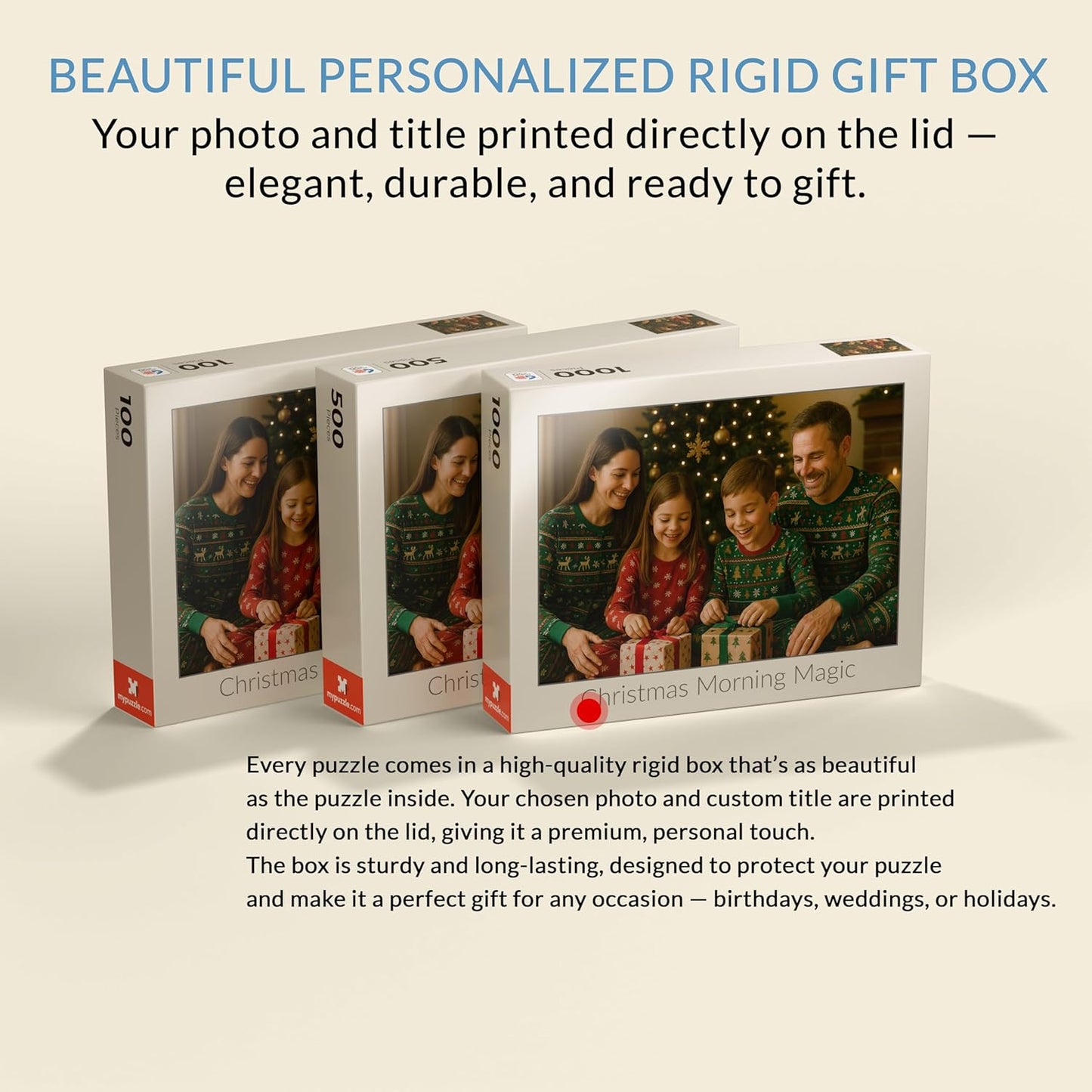 MyPuzzle Custom Photo Puzzle - Personalized Jigsaw Puzzle Made from Your Own Picture