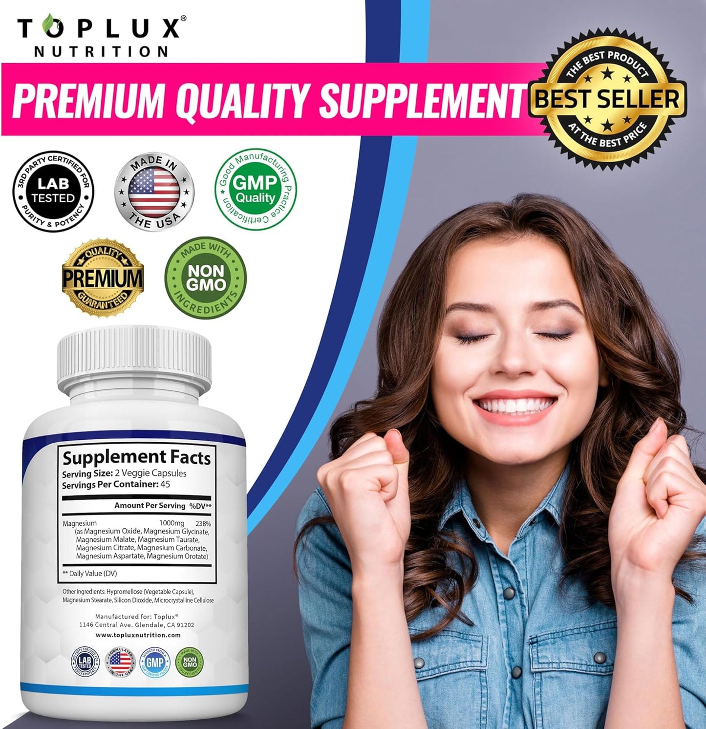 8-in-1 Total Magnesium: End Fatigue & Sleepless Nights!